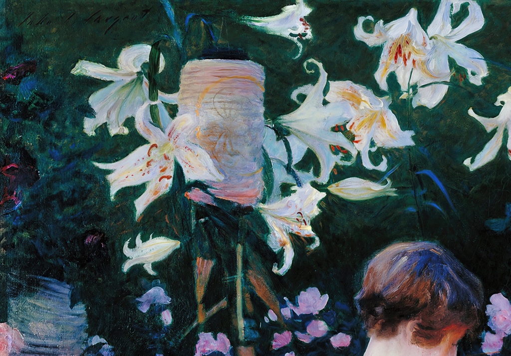 Lilies above the garden in Carnation, Lily, Lily, Rose